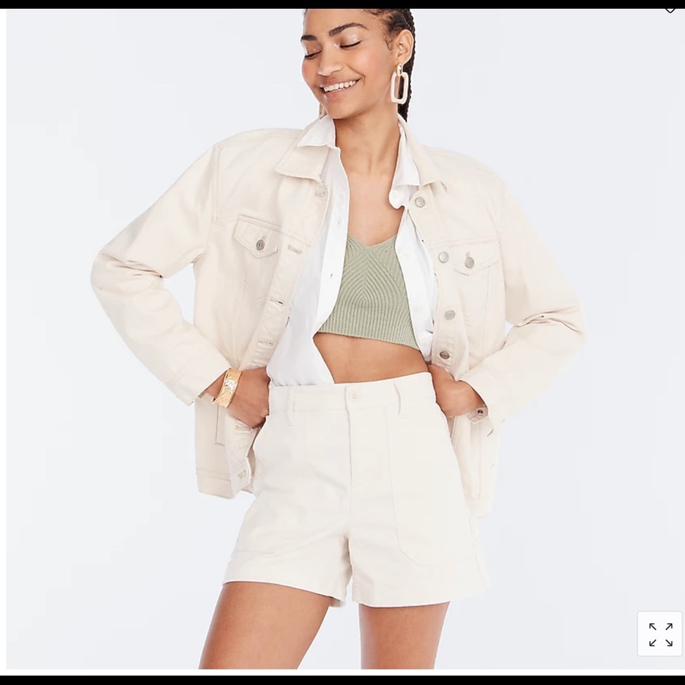 J.crew W- Foundry Chino Short mountain white (new)